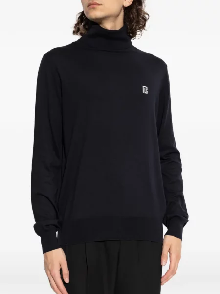Heláncă Balmain cu broderie albastru