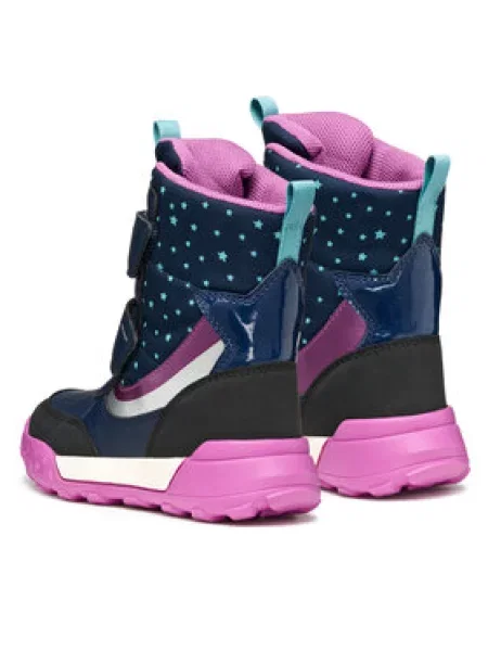 Geox Škornji za sneg J Trekkyup B Ab S Mornarsko modra