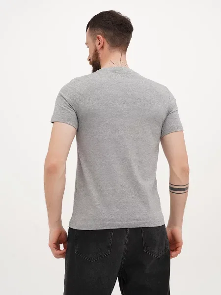 Футболка Mustang Jeans с принтом серая