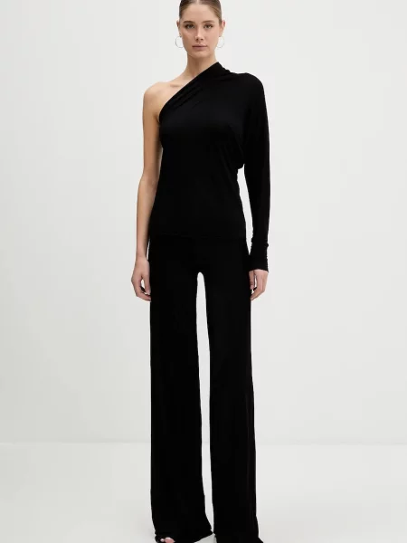 Παντελόνι Rick Owens Lilies Bias μαύρο