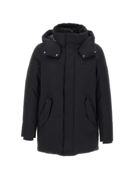 Geacă parka Mackage cu glugă negru