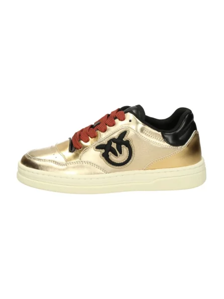 Sneakersy Pinko skórzane żółte