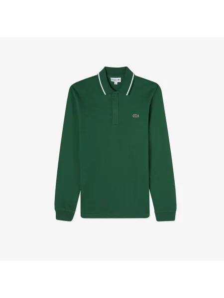 Поло Lacoste зеленое
