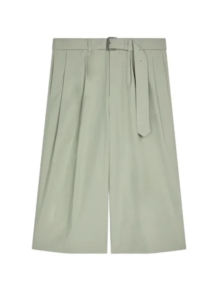 Pantaloni scurți Dries Van Noten din poplin verde