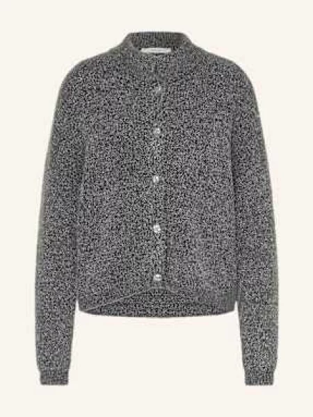 Gestuz Kardigan Gzalpha Z Błyszczącą Przędzą grau