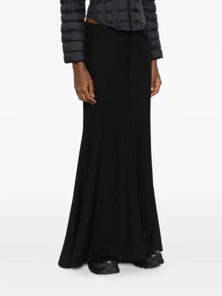 Fusta maxi Balenciaga de lână negru