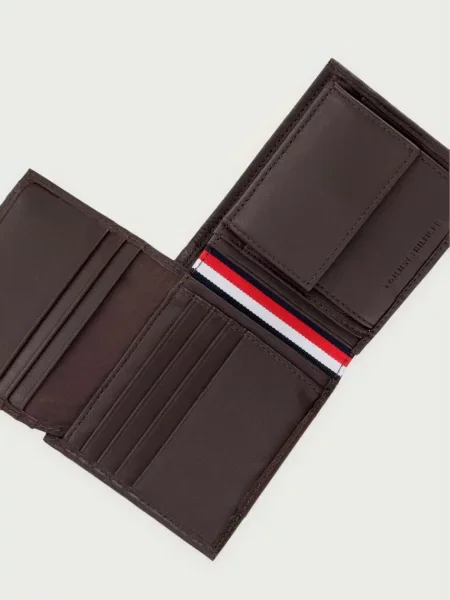 Tommy Hilfiger portfel skórzany brązowy