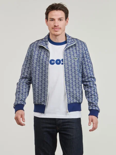 Lacoste Tréninková Bunda modrá/ bílá modrá