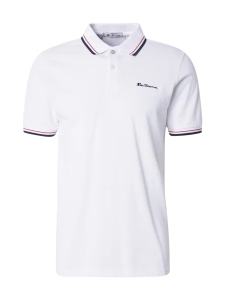 Ben Sherman Tricou albastru marin / roČ™u alb