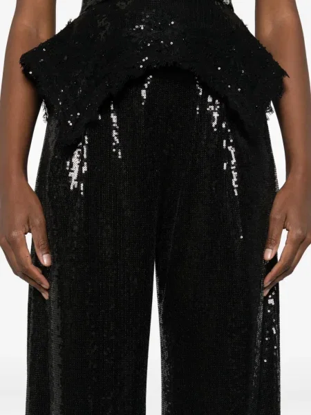 Pantaloni Nissa cu paiete negru