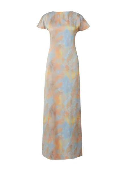 Tiger of Sweden Haljina VESSERA svijetloplava narančasta žuta