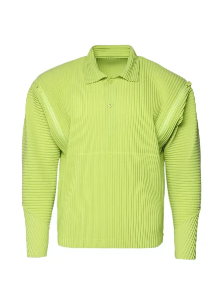 Tricou polo Homme Plisse Issey Miyake verde