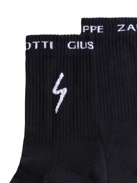 Megztos briaunotas kojines Giuseppe Zanotti juoda