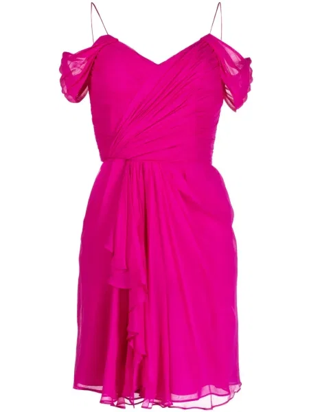Rochie Costarellos de mătase roz