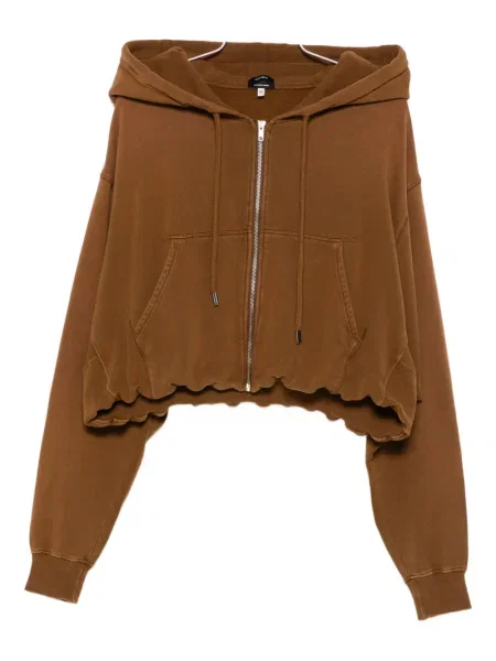 Bluza z kapturem R13 brązowa