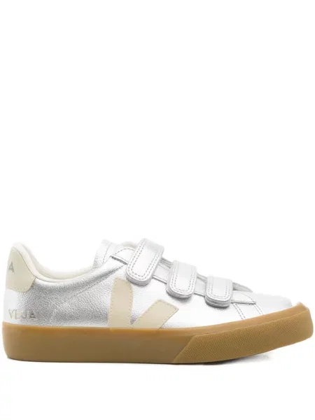 Sneakerși Veja din piele argintiu