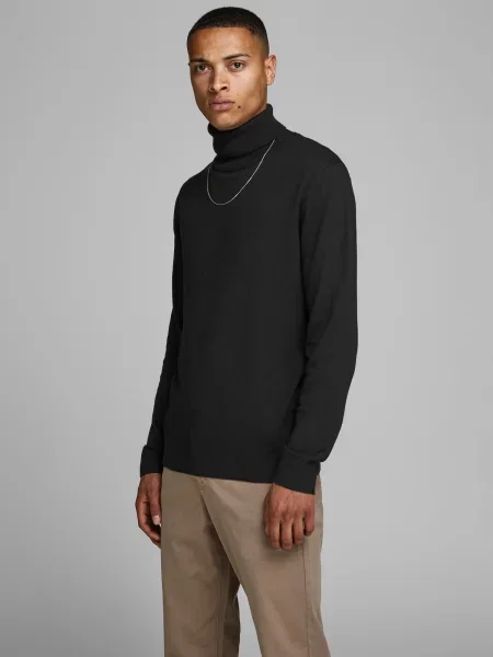 JACK & JONES Pulover JJEmil' negru