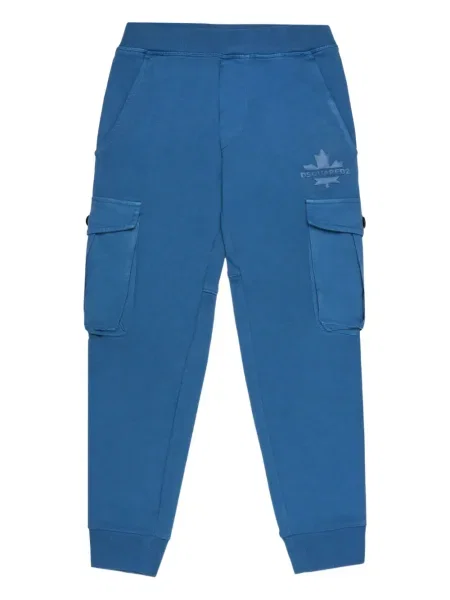 Spodnie cargo dziecięce Dsquared2 niebieskie