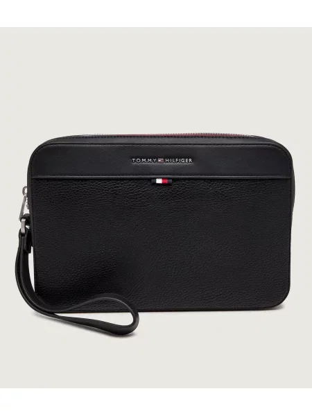 TOMMY HILFIGER Geantă de umăr CENTRAL' negru