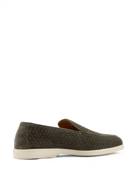 Pantofi loafer Doucal's din piele verde