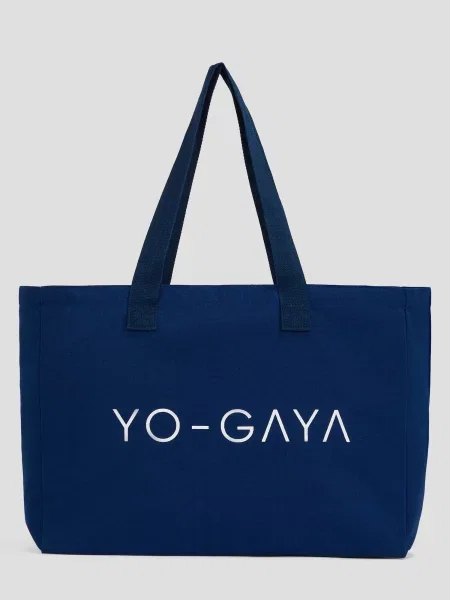 YO-GAYA Μεγάλη τσάντα Canvas Bag σκούρο μπλε