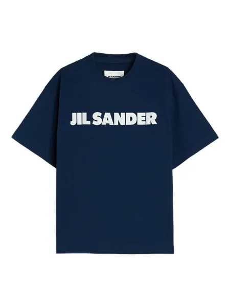 Tricou Jil Sander cu imagine albastru