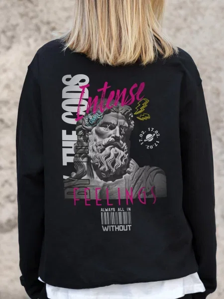 Світшот Without чорний