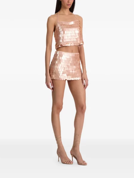 Top Alice + Olivia cu bretele roz