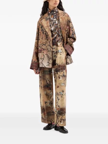 Pantaloni Pierre-louis Mascia cu model floral cu imagine