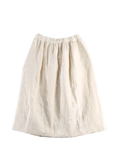 Fustă midi Casey Casey cu model floral din jacard