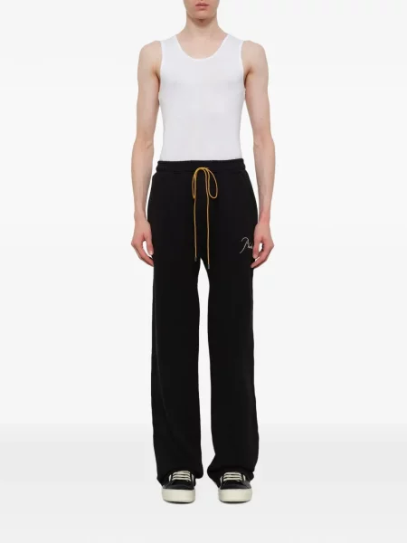 Pantaloni Rhude alergare cu cordon negru