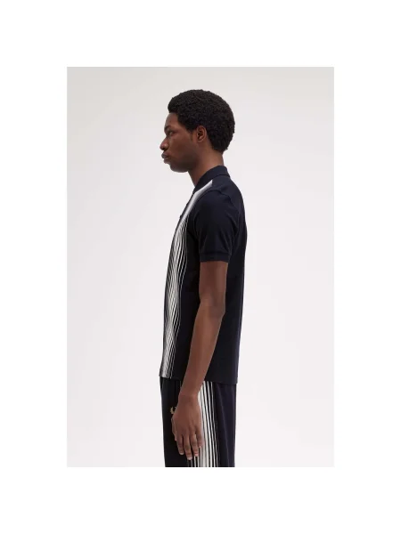 Pruhovaná košeľa Fred Perry modrá