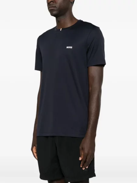 Scurt tricou Boss cu imagine albastru