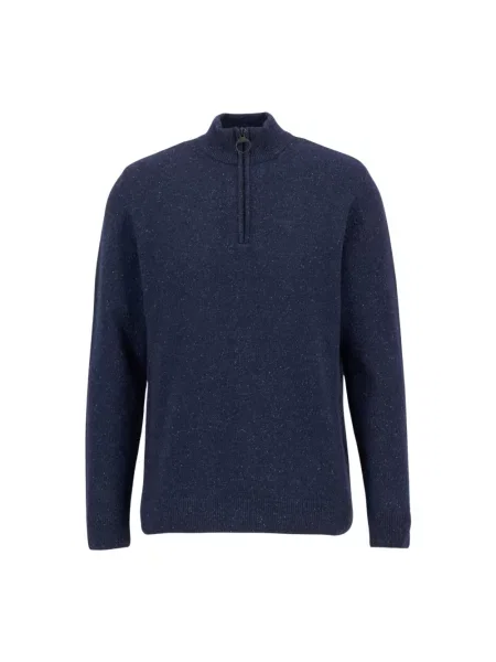 Bluza rozpinana Barbour wełniana niebieska
