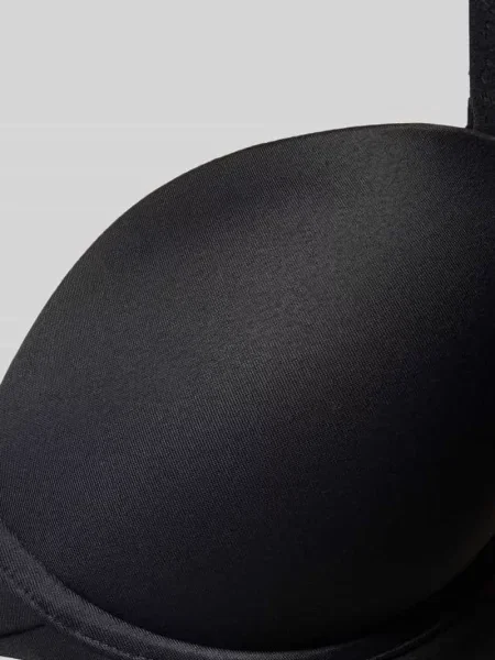 Biustonosz push up z detalami z logo model ‘PERFECT FIT’ Calvin Klein Underwear czarny