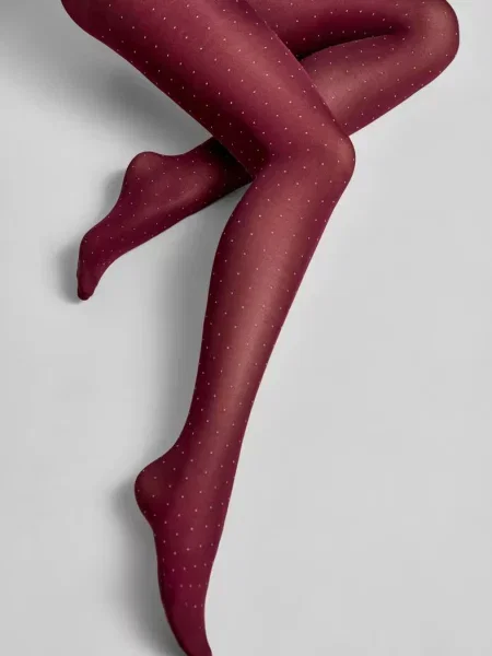 Колготы Conte в горошек черные