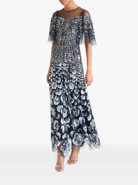 Rochie maxi Temperley London albastru