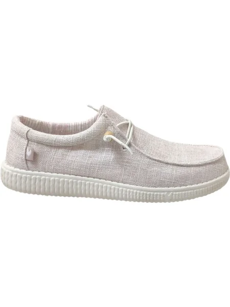 Pantofi Pitas de in bej