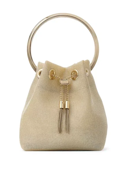 Torebka bucket Jimmy Choo złota