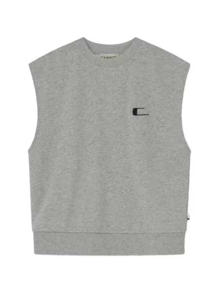 Vestă Carrera cu broderie gri