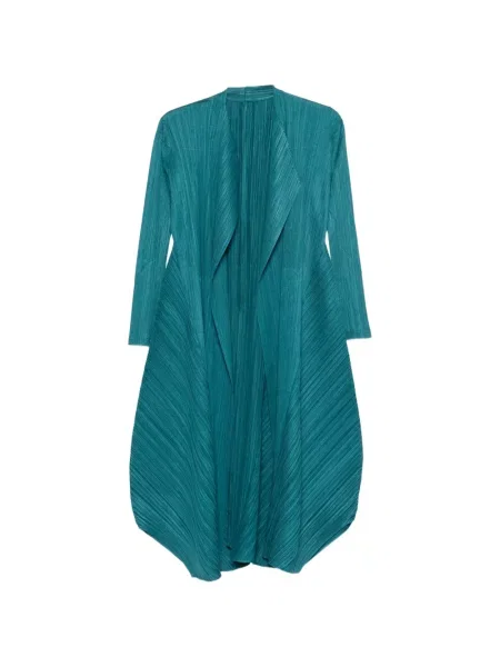 Kabát Pleats Please Issey Miyake modrý