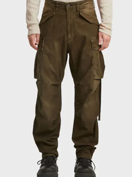 Штани карго G-star Raw коричневі