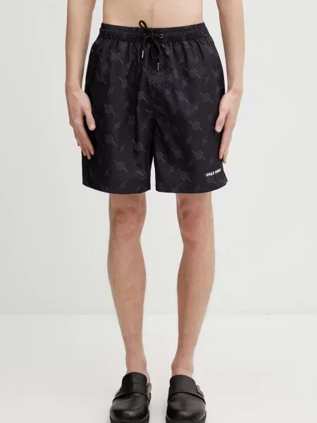 Daily Paper irregular monogram Kratke hlače za plivanje za muškarce crna