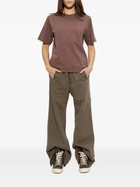 Tricou Rick Owens cu decolteu rotund maro
