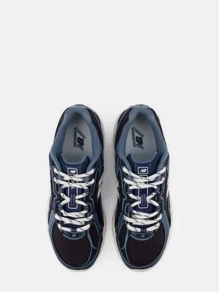 Кожаные повседневные кроссовки New Balance синие