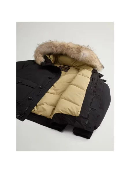 Kurtka bomber Woolrich polarowy czarny