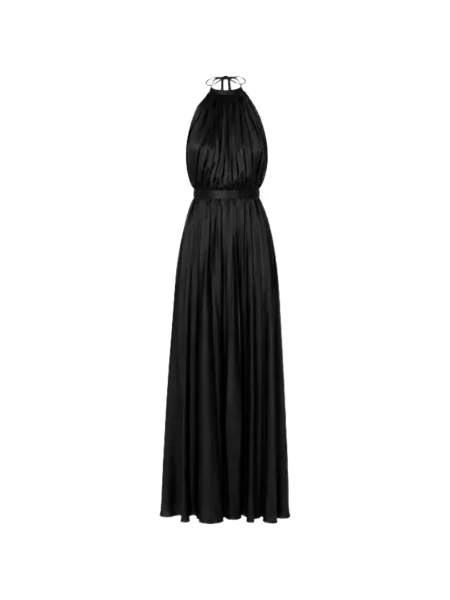 Rochie maxi Raquel Diniz cu gât halter negru