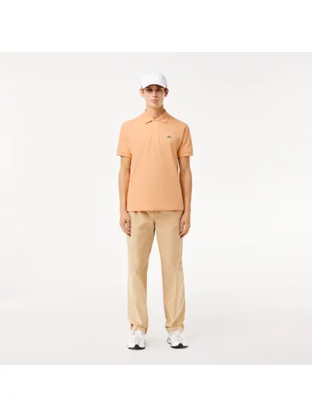 Lacoste Koszulka Polo Oryginał Petit Piqué pomarańczowa