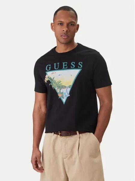 Тениска Guess черно