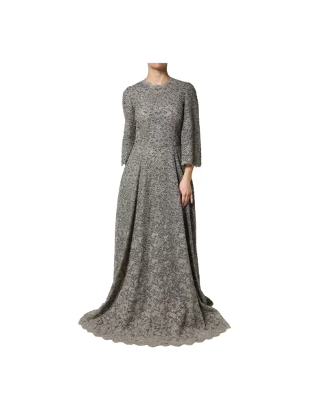 Sukienka Dolce And Gabbana garniturowa szara